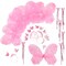 Butterfly Craze Girls' Fairy Wings with Wands and Headbands - Pack of 6, Costumes and Dress Up Set For Kids Aged 3 and Up, These Accessories are Perfect as Birthday Party Favors or Supplies, (Pink)